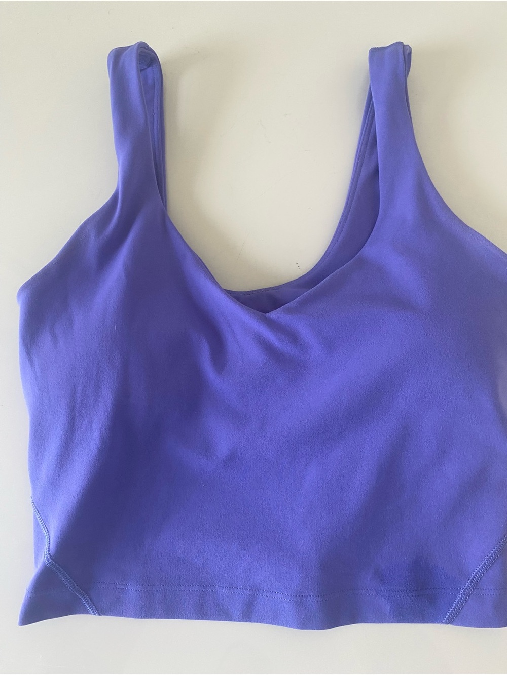lululemon athletica Purple Scoop Crop Tank